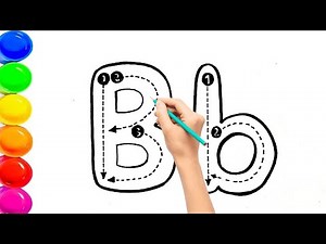 Alphabet B Tracing & Writing Practice | B for Ball, Banana, Butterfly | ABC Learning | Tracing Fun