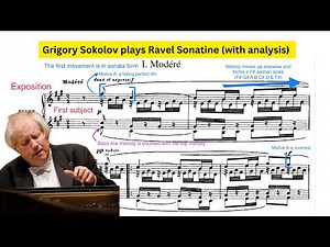 His performance is truly touching: Grigory Sokolov plays Ravel Sonatine 1st mvt with music analysis