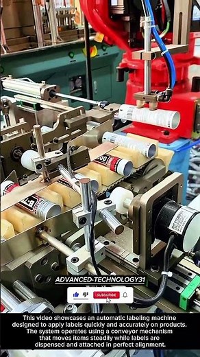 High-Speed Auto Labeling Machine – Fast & Precise Packaging !! #innovation #tool #machine