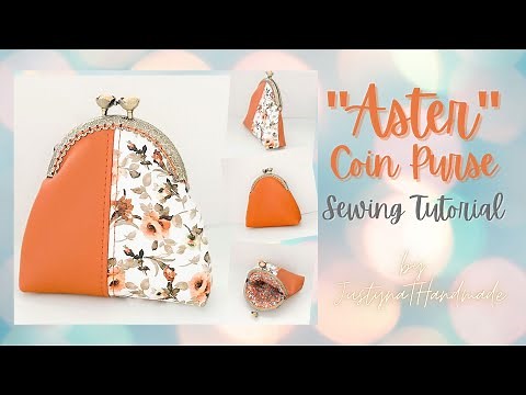 Free Pattern | Aster Coin Purse | Sewing Tutorial | JustynaTHandMade