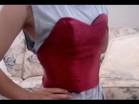 Sweetheart Bodice - How to add lining and how to hem edges