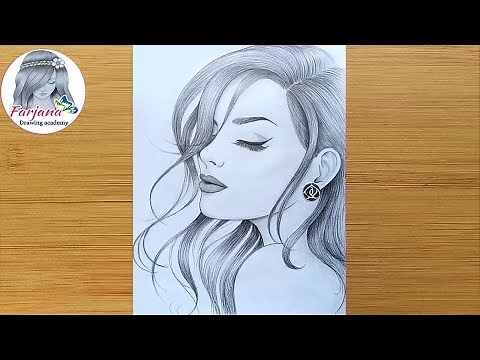 How to Draw a girl - Pencil Sketch || Face Drawing || Kız Yüzü Nasıl Çizilir