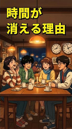 楽しい時間が一瞬で終わる本当の理由 #shorts #時間 #脳科学