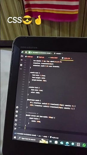 First web design in html CSS and js #code template reels #css effects