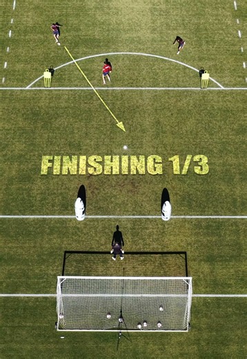 Finishing Pattern 1/3 Drill — Brisbane Roar FC Finishing Practice