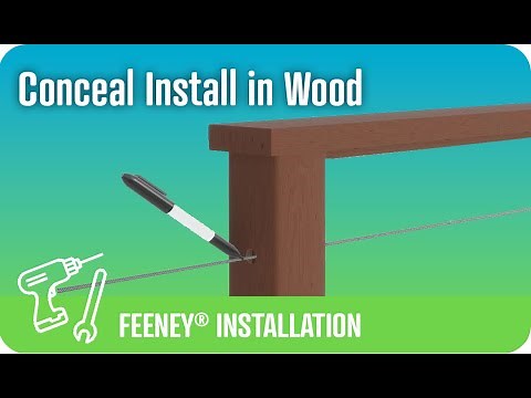 CableRail Conceal Installation in Level Wood Railing
