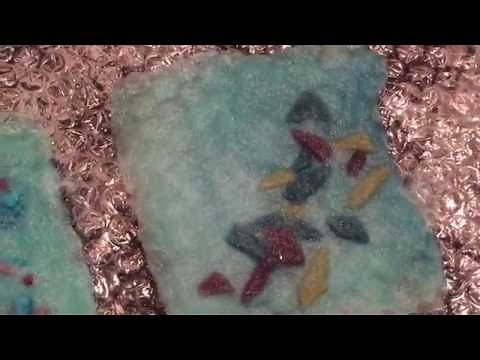 Wet Felting with embellishment fibers, Part 1