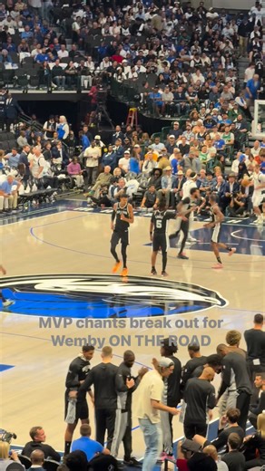 Wemby swats the ball out of mid air for the block, takes the ball up the floor, and then hits a step back 3, MAKES IT, while getting fouled. I can’t believe what I am watching. | Michelle Montaine