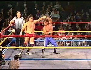Double Tables – Philadelphia, PA – ECW Arena – February 4, 1995 (1,000) The Pitbulls & Jason defeated the Young Dragons & Hack Meyers at 11:20 when Jason pinned Myers Tommy Dreamer pinned Stevie Richards at 7:38 Mikey Whipwreck pinned Paul Lauria at 9:17 Ian Rotten pinned Axl Rotten at 6:41 Chris Benoit pinned Al Snow with a dragon suplex at 14:36; after the bout, Benoit hit a powerbomb on Snow before Snow was attended to by paramedics ECW World Champion Shane Douglas pinned Tully Blanchard at 9