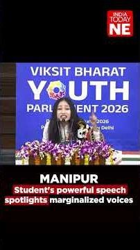 MANIPUR: Student's powerful speech spotlights marginalized voices