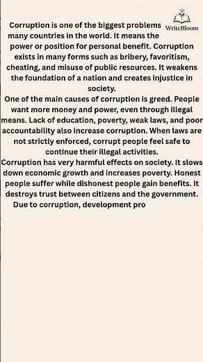 Essay on Corruption | Causes, Effects and Solutions (Easy & Exam-Friendly)
