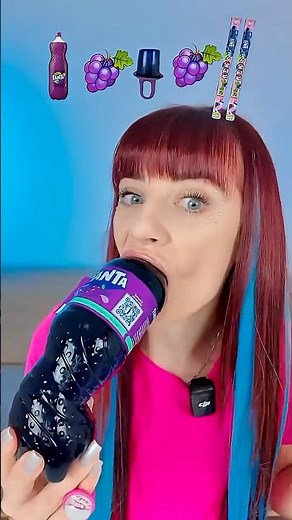 💜 ASMR Purple Jelly Drink, Lollipop Candy #mukbang #eating