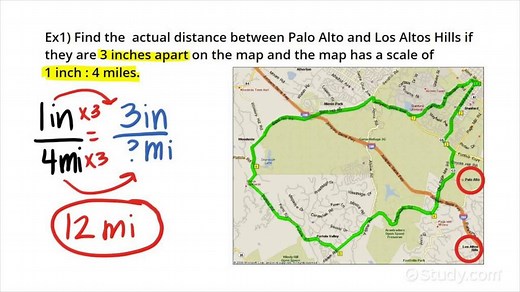 Calculating Actual Size Given the Scale in a Scale Drawing | Algebra | Study.com