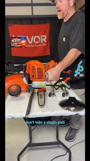 VEVOR 6-in-1 Multi-Functional Trimming Tools with Gas Hedge Trimmer, Summervibes, Weed Eater, String