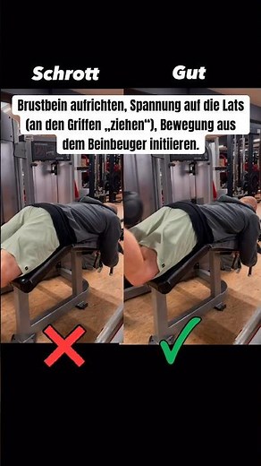 Beincurls richtig ausführen! (Beinbeuger trainieren)