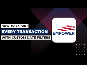 How To Export Every Transaction With Custom Date Filters In Empower !