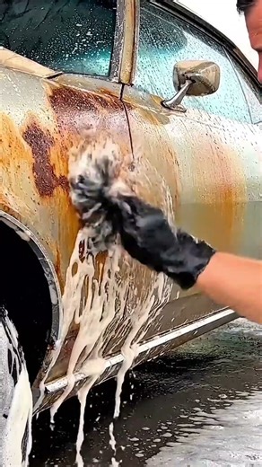 RESTORATION ASMR SHORT – PONTIAC FIREBIRD COUPE DEEP CAR WASH #automotiverestoration