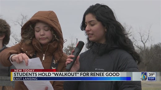 East Lansing students hold walkout for Renee Good
