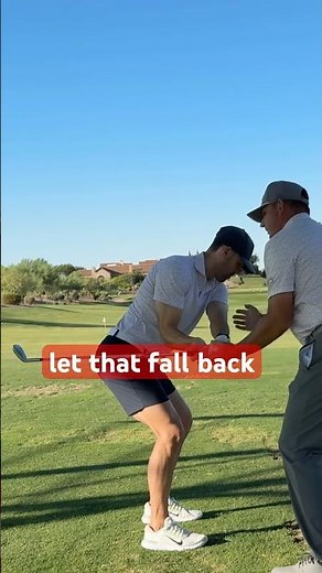 Let The Club FALL Back In The Downswing