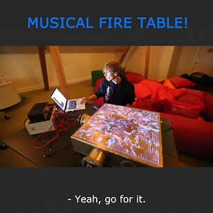 Music Controlled Rubens Tube Table Drops FLAME Beats! 🎶🔥 | Veritasium