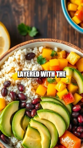Cuban Black Bean Bowls with Avocado Mango Salsa