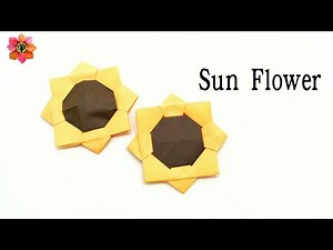 Sunflower - DIY Origami Tutorial - 22