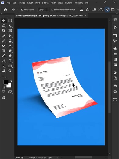 Create Customizable Letterhead Templates in Photoshop 2026