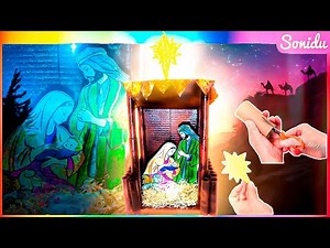 How to Make Christmas Nativity Manger ǀ Recycled Paper Craft ǀ DIY