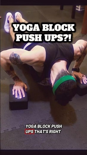 Yoga Block Push-Ups: Next Level Chest Finisher 💪🔥