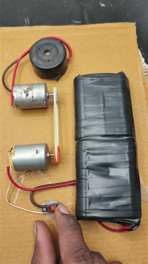 DC motor free energy generator power to bip horn