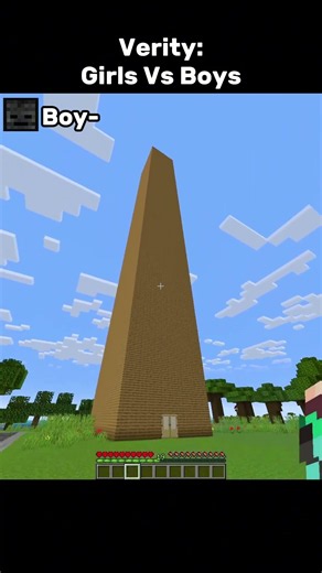 Verity With Girls Vs Boys #minecraft #shorts