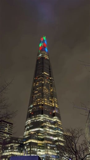 London’s Shard in Christmas 🎄