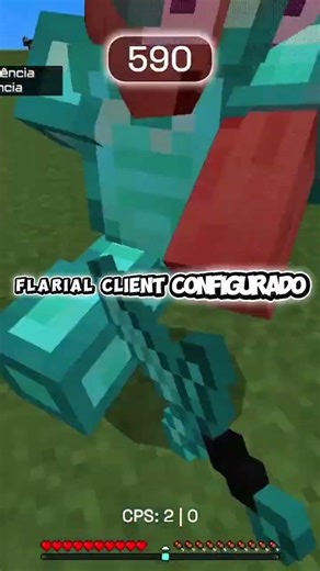 minecraft flarial client configurado VS flarial cliente desconfigurado