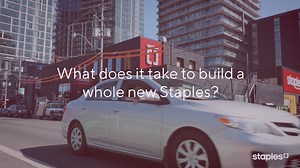 What does it take to build a whole new Staples? 👷‍♀️ #LetsFindOut with this behind-the-scenes sneak peek at our newest store in Toronto's historic Corktown community! Come join us for our grand opening this Saturday, October 16 at 517 Richmond Street East from 9 am-6 pm. | Staples Canada