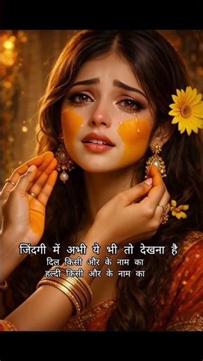 “When Happiness Hurts 💔 |#HaldiCeremony#SadBride#CryingBride#EmotionalWedding