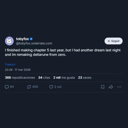 Toby Fox is RESETTING Deltarune