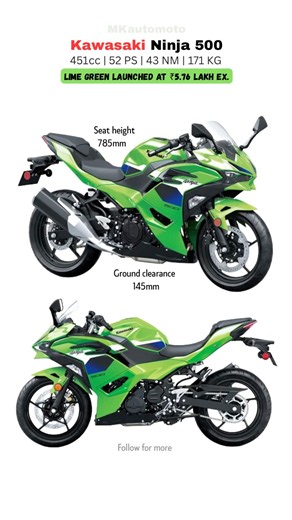 Would you pick this color over the classic black? 👇Ninja 500