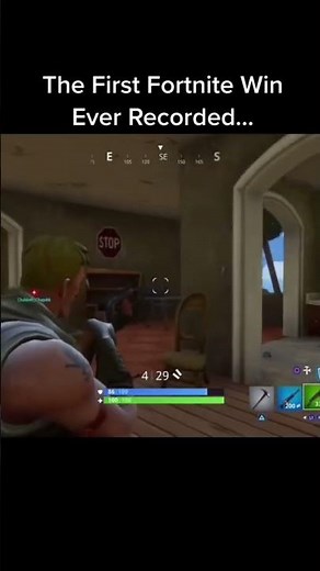 The First Fortnite Win Ever Recorded…