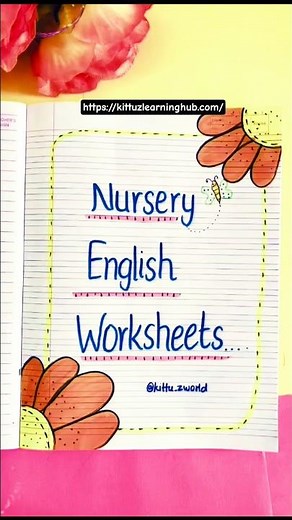 Part 2 | English Worksheets 📝 for Nursery Class – Fun & Easy Learning