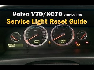 Resetting the service light on the Volvo V70.
