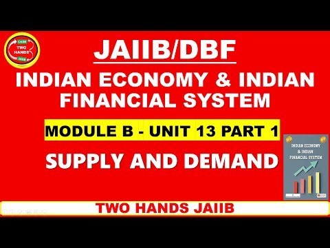 JAIIB I MODULE B UNIT 13 PART 1 I JAIIB INDIAN ECONOMY AND INDIAN FINANCIAL SYSTEM I TWO HANDS JAIIB