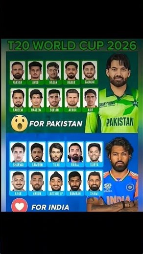 Pakistan and India match in T20 world cup 2026 pakistan and India both teams who will be won #ipl