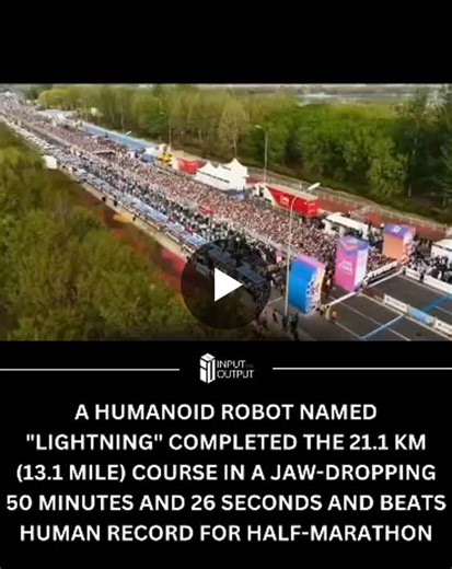 Humanoid Robot Lightning Sets Half-Marathon Record | Input The Output - ITO posted on the topic | LinkedIn
