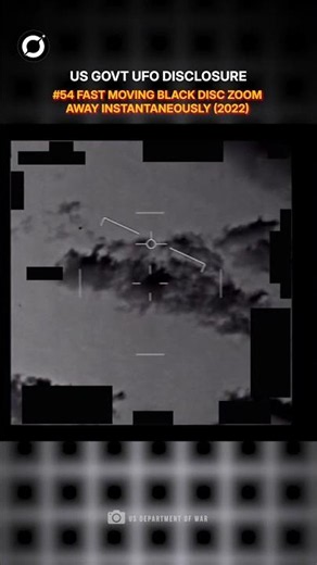 High-speed Black Disc UFO zooms away in a split second! #alien #ufo #shorts