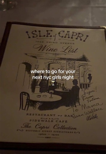 pasta, martinis, live music! 📍Isle of Capri #nycgirldinner #restaurant #girlsnight #creatorsearchinsights