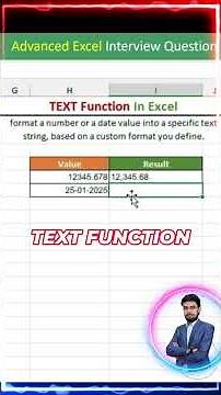 TEXT Function in Excel – Format Numbers and Dates Easily