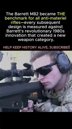 Barrett M82: The Benchmark That Revolutionized Sniping || WW2 #shorts #ww2