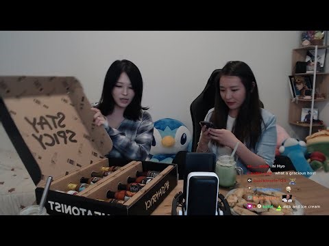 hyoon | 2024-07-27 | hot ones challenge.. GULP
