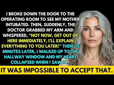 I BROKE INTO THE OPERATING ROOM TO SEE MY INTUBATED MOM. GRABBED BY THE DOCTOR: "GET OUT NOW!"​
