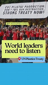 26 reactions | ️World leaders: Stand with people, not polluters. End plastic pollution. We need a binding Treaty that:  Limits plastic production ☣️ Bans toxic chemicals ‍聆 Protects human rights  Finances equitable implementation ✅ Supports real solutions Sign the petition: https://bit.ly/44F90Cs #PlasticPollutes #BreakFreeFromPlastic #INC #PlasticsTreaty #BeatPlasticPollution | Plastic Pollution Coalition | Facebook